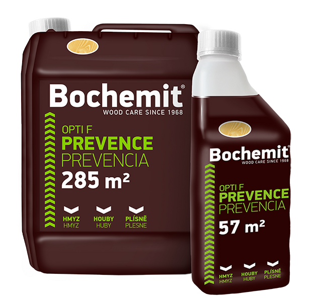 Антисептик, що не вимивається для всіх видів деревини Bochemit OPTI F, 1 кг, зелений 39783 фото